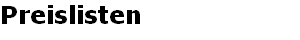 Preislisten
